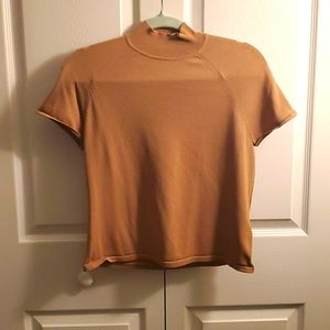 Kasper tan stretchy blouse